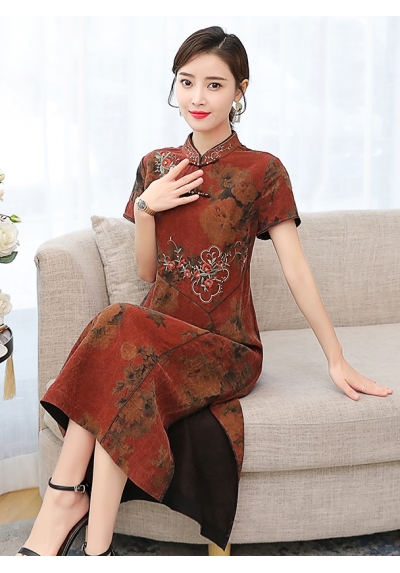 dress cheongsam import D6527