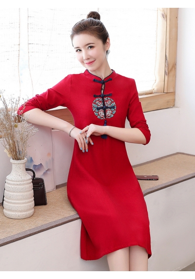 dress cheongsam import D6450