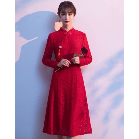 dress cheongsam import D6549