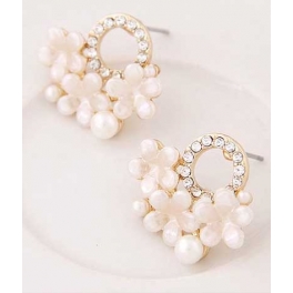 anting wanita motif bunga TT0193