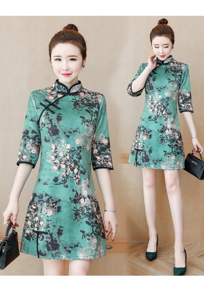 dress cheongsam import D6559