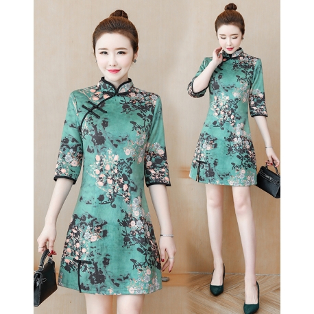 dress cheongsam import D6559