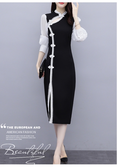 dress wanita korea D6568
