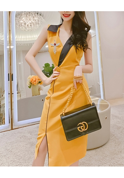 dress wanita korea D6583