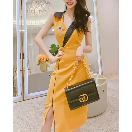 dress wanita korea D6577
