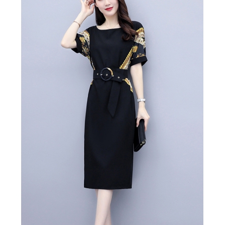 dress wanita korea D6584