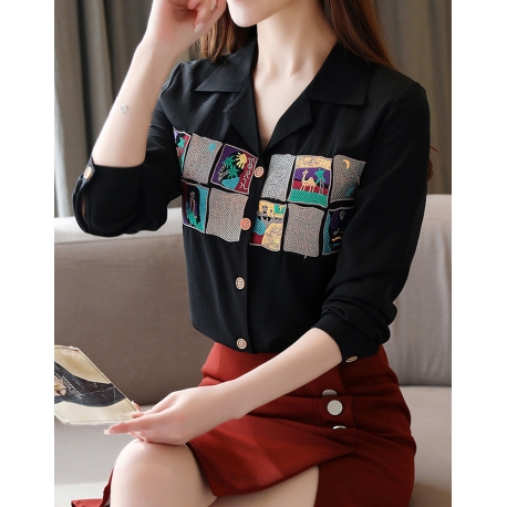 kemeja wanita korea T6596