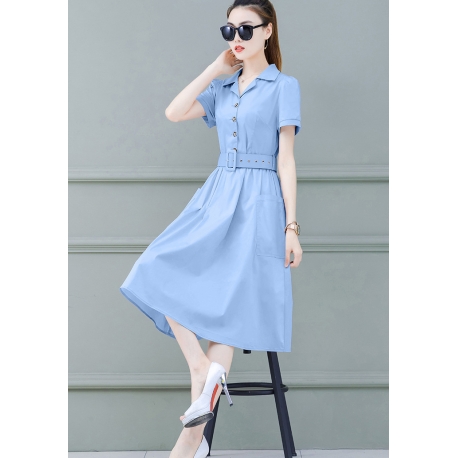 dress wanita korea D6607