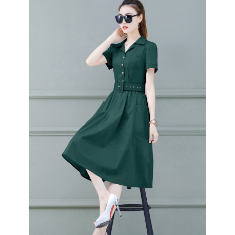 dress wanita korea D6609