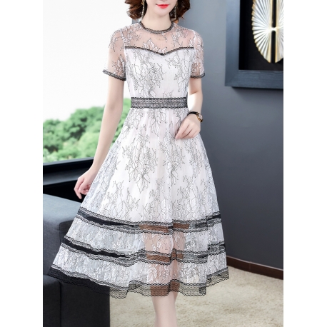 midi dress korea D6395