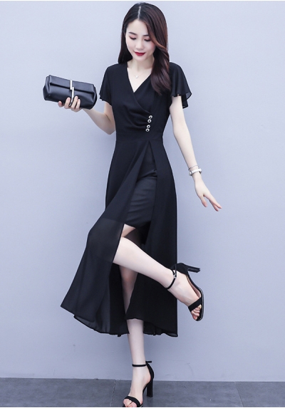 dress wanita korea D6624