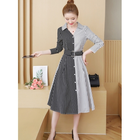 dress wanita korea D6628