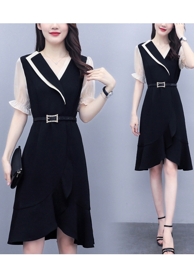 dress wanita korea D6632