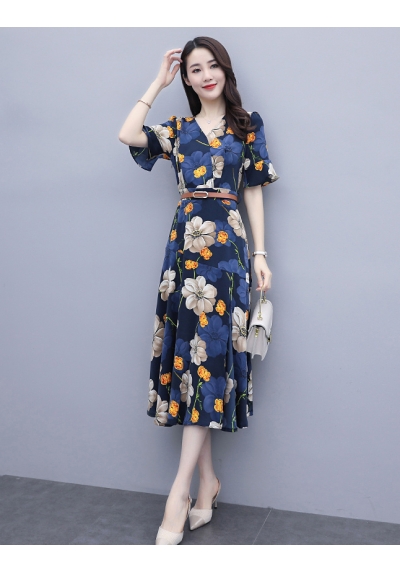 dress wanita korea D6671