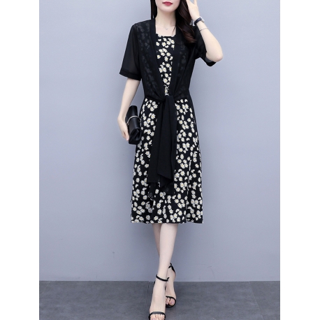 dress wanita korea D6672