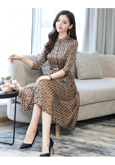 dress wanita korea D6672