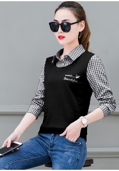 blouse  wanita korea T6674