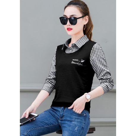 blouse  wanita korea T6673