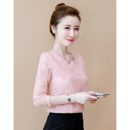 blouse brukat korea T6684