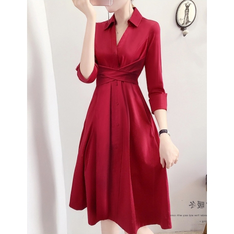 dress wanita korea D6718