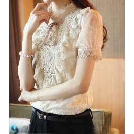 blouse brukat model korea T2184