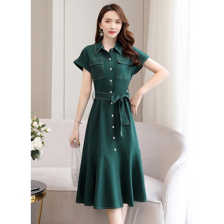 dress wanita korea D6722