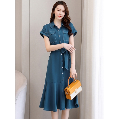 dress wanita korea D6722