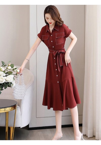 dress wanita korea D6722