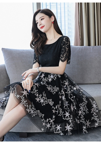 dress wanita korea D6732