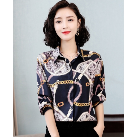 kemeja  wanita korea T6708