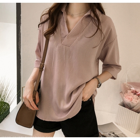 blouse  wanita korea T6075