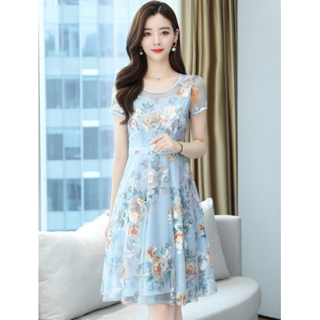 dress wanita korea D6478