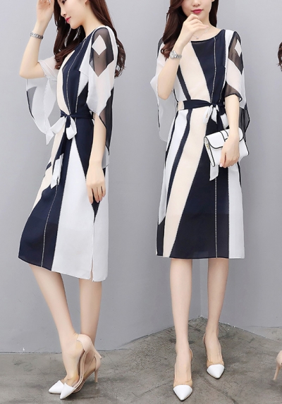 dress wanita korea D6759