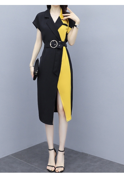 dress wanita korea D6610