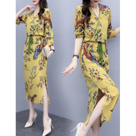 dress wanita korea D6765