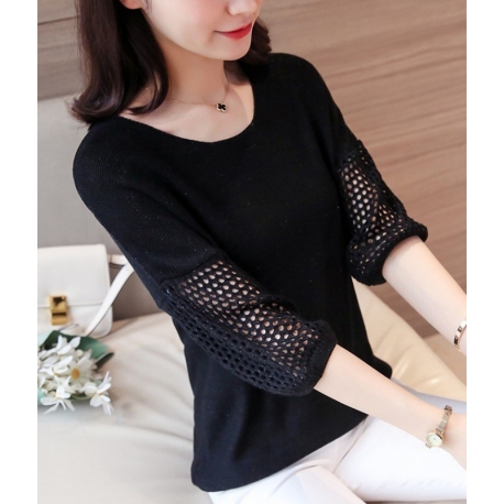 blouse rajut import T6739