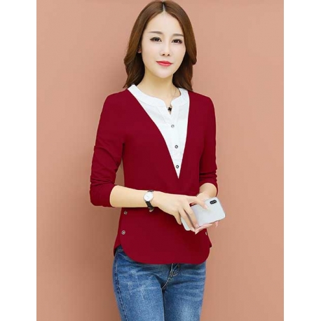blouse  wanita korea T6630