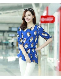 blouse chiffon import T1642