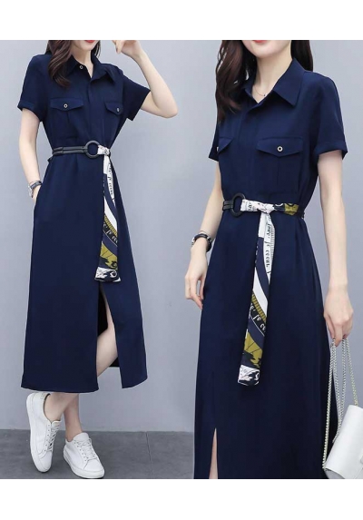 dress wanita korea D6812