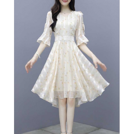 dress wanita korea D6813