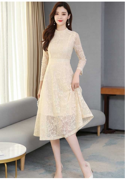 midi dress korea D6618