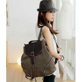 tas ransel wanita bahan kanvas Bag711