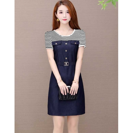 dress wanita korea D6842