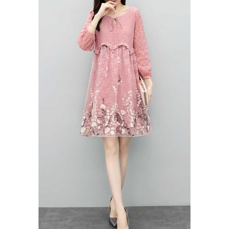 dress wanita korea D6843
