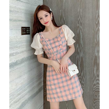 dress wanita korea D6844