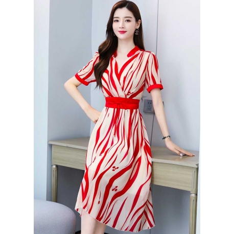 dress wanita korea D6854