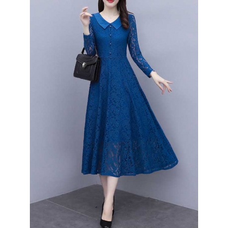 long dress brukat D6827