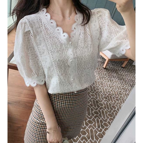 blouse  wanita korea T6819