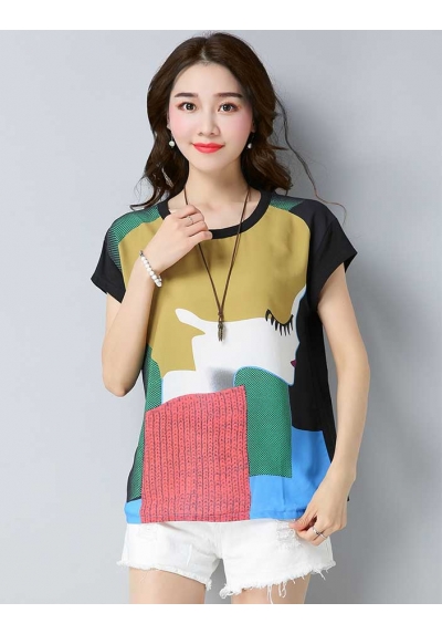 blouse  wanita korea T6829