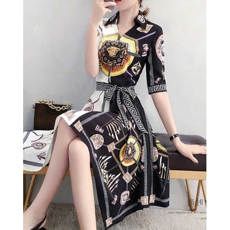 dress wanita korea D6881